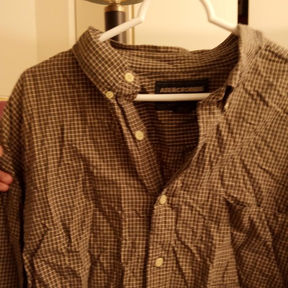 Abercrombie & Fitch Men’s XL Plaid Long Sleeve Shirt - Picture 1 of 3